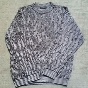 Jhane Barnes multicolor sweater linen acrylic blen